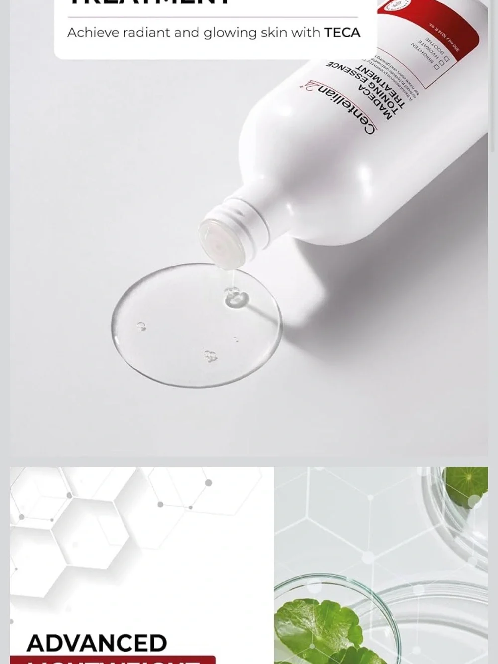 Madeca Toning Essence Treatment - White with Red Accent